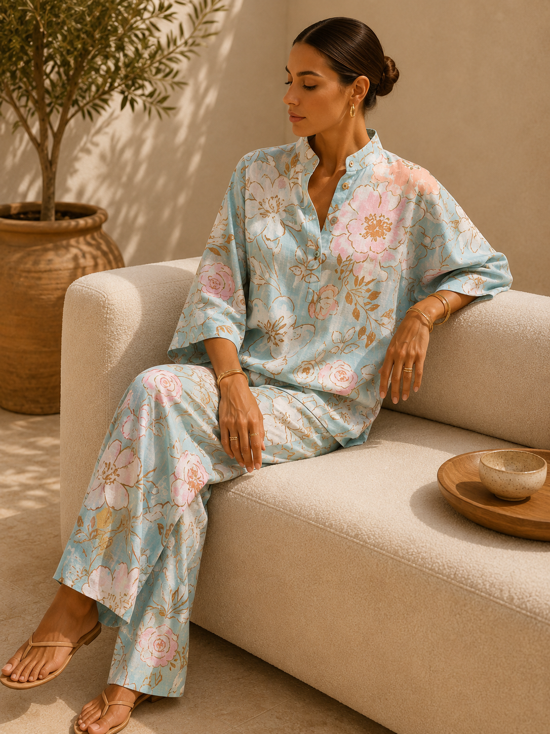 Lunéra Floral Linen Set